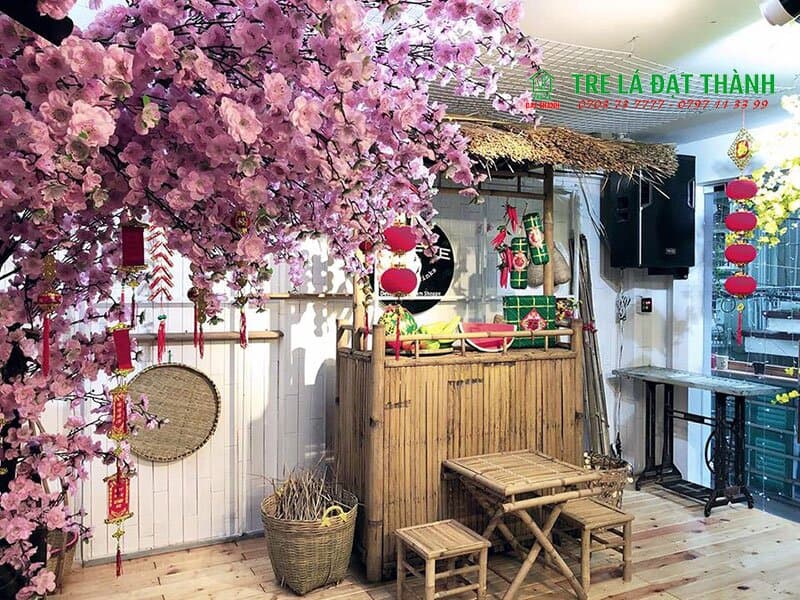 Bàn Ghế Tre Trang Trí Tết - BGTTTT001